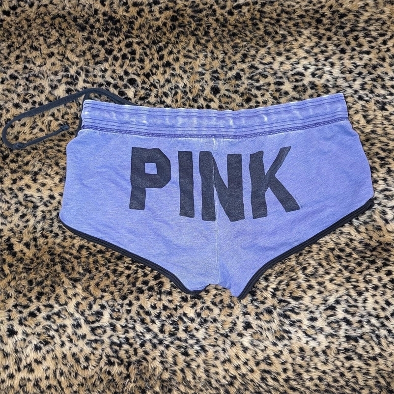 Y2k Pink Contrast Patchwork Low Waist Slim Sexy Cute Kawaii Summer beach holiday Booty Mini Shorts Womens Baddie Outfits 250528 XJ260206