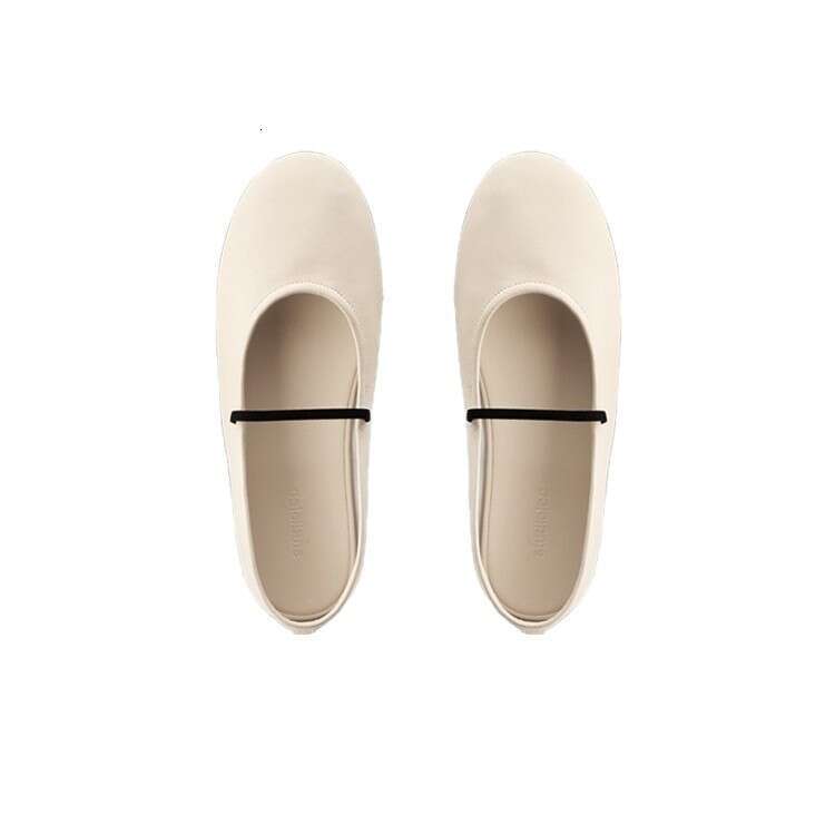 Grape Mom Style Soft Surface Round Toe Shallow Mouth One-Strap Mary Jane Women's Spring Summer New Single Grandma Shoes