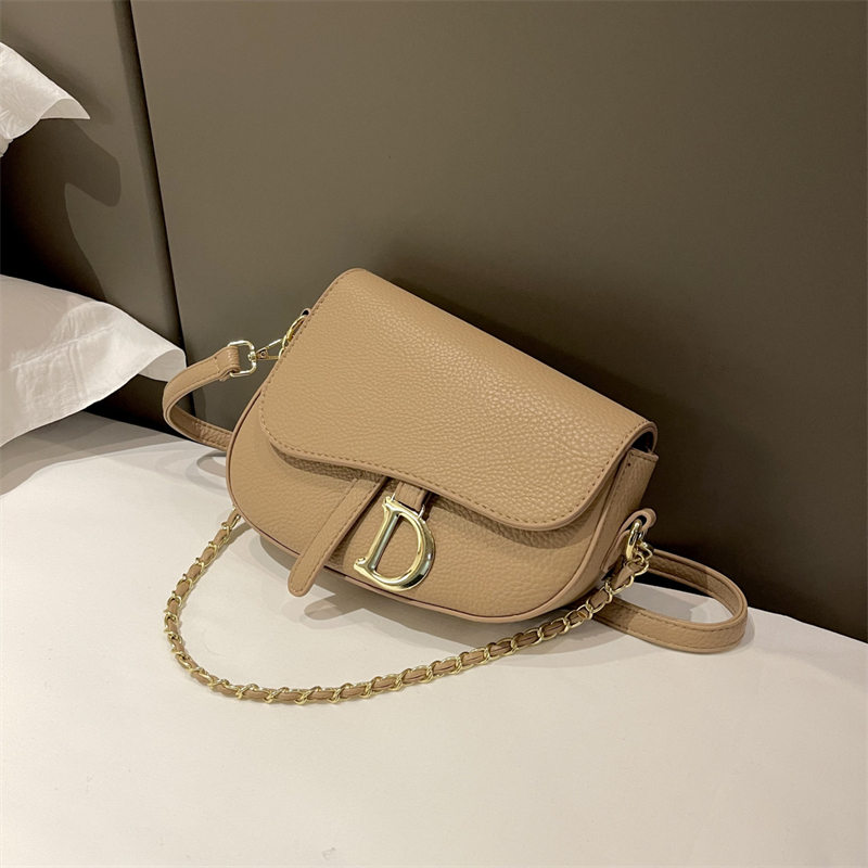 hot free shipping shoulder bags new casual handbag fashionable Letter daily flap for women black white khaki brown