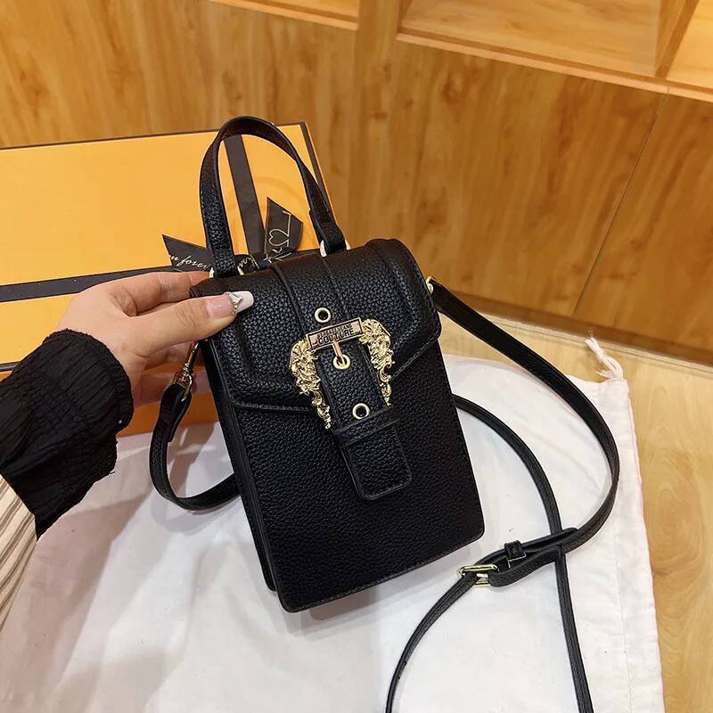 2025 New Popular Fashionable Women's Small Square Versatile Portable, Niche Urban Style, Solid Color Shoulder Messenger Bag