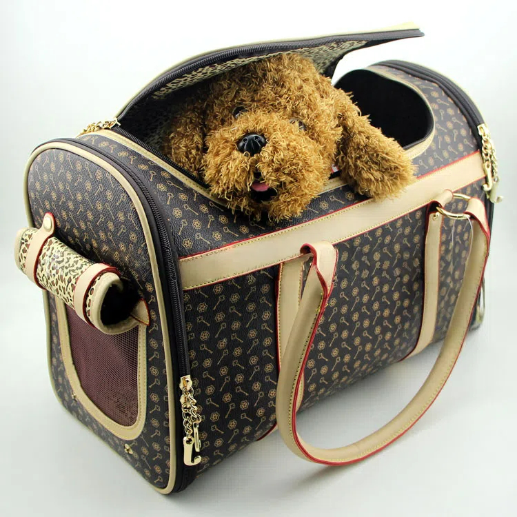 Premium Pet Tote Bag - Foldable & Breathable Carrier for Puppies, Kittens, and Small Animals - Available in White & Coffee
