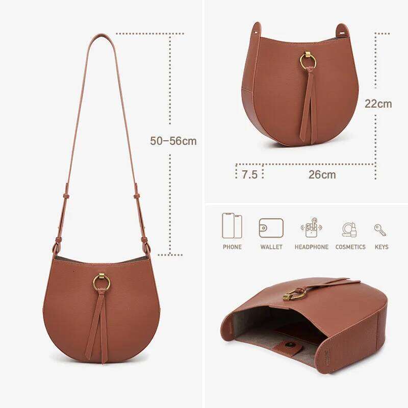 CLASSIC 2025 Women's BAG BAFELLI BRAND BACKPACK STYLISH FEMALE SHOULDER CROSSBODY SADDLE VINTAGE STYLE LEATHER PURSE RETRO