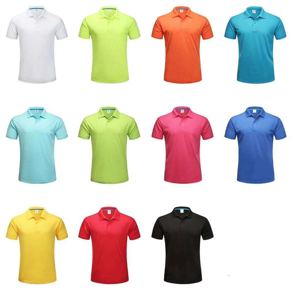 Men's Breathable Quick-Dry Golf Polo Shirt, Polyester Short Sleeve with Collar for Running, Sports Shirt