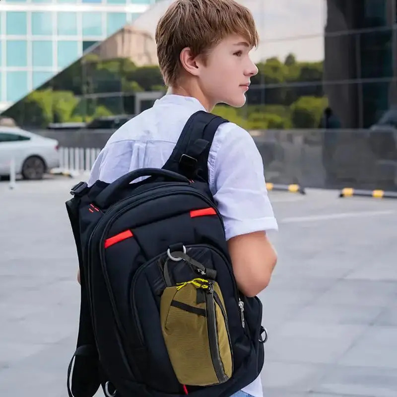 Mobile Phone Case Pouch Waist Bag Waterproof Nylon Multifunction Casual Men Waist Pack with Strap Adjustable for Traveling 250522