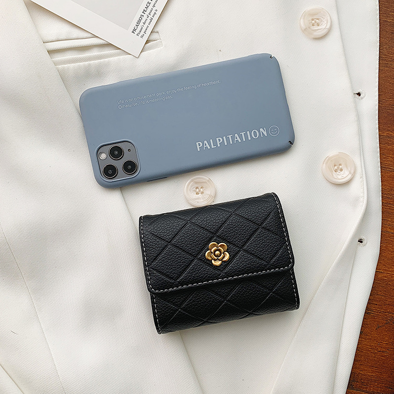 New Designer Wallet Unisex Travel Uxury Vintage Modern Genuine Leather Mini Coin Purse Magnetic Zipper Multicolor Black Pocket Cash Compartment