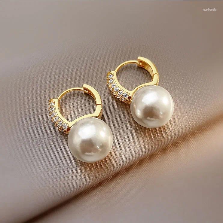 Dangle Earrings South Korea Fashion Light Luxury Simple Classic Pearl Drop Birthday Party Gift Woman Jewelry Stud 2025