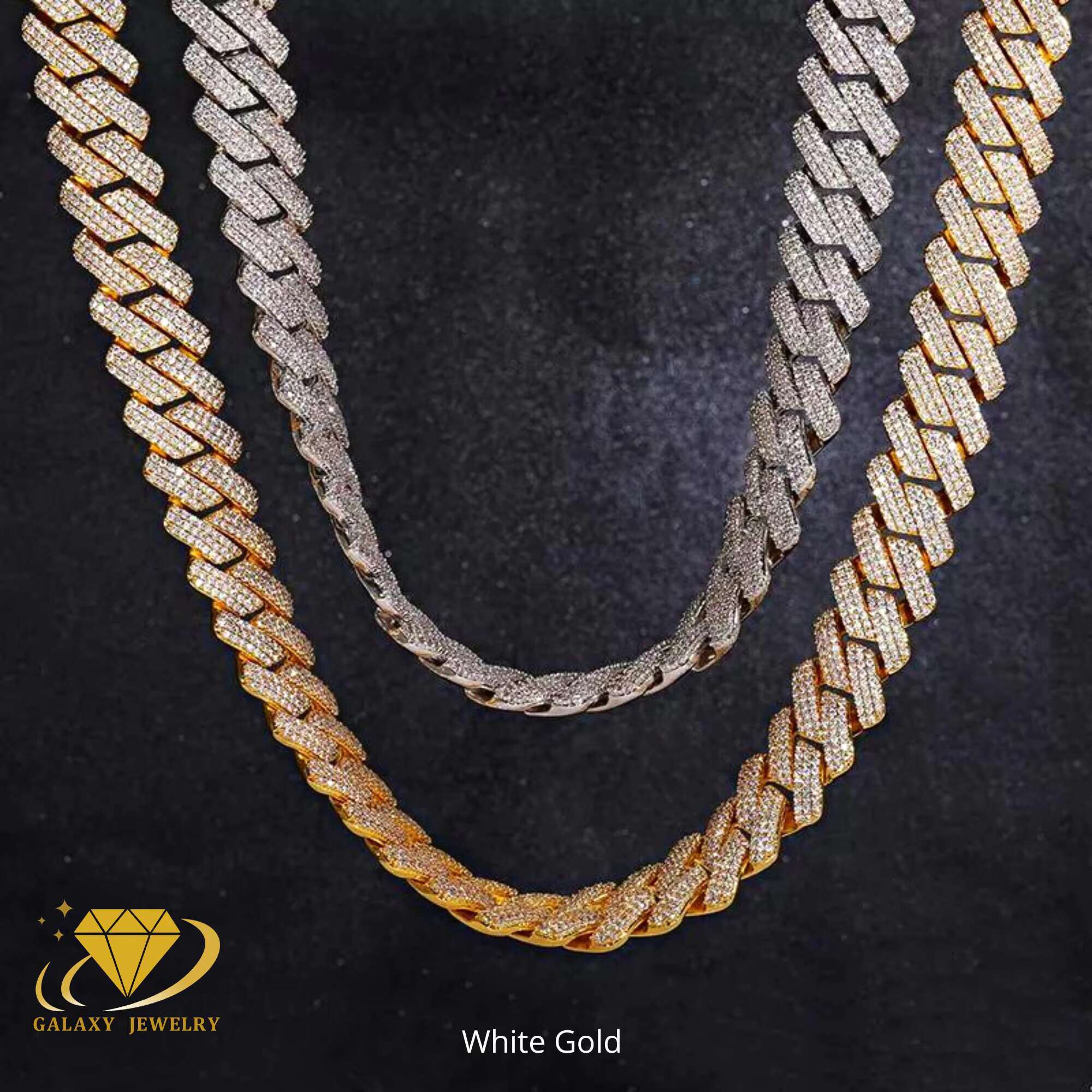 Luxury Cuban Link Bracelet Moissanite Diamond Clasp 3 Rows Iced Out 20mm 925 Sterling Silver Cuban Link Chain Necklace