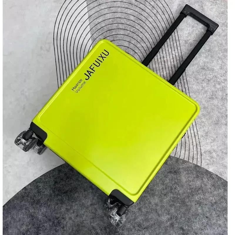 Aluminum frame 18 inch lage small wooden board suitcase computer company short distance mens and womens travel bags