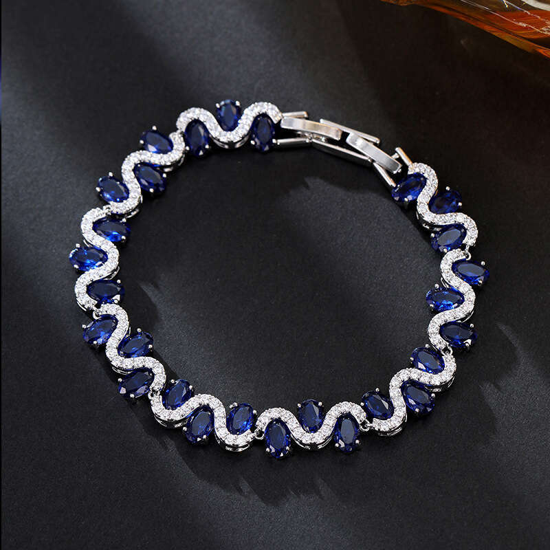 Light Super Shiny Zircon Bracelet Classic Fashion Adjustable Niche High-end Exquisite Jewelry for Women