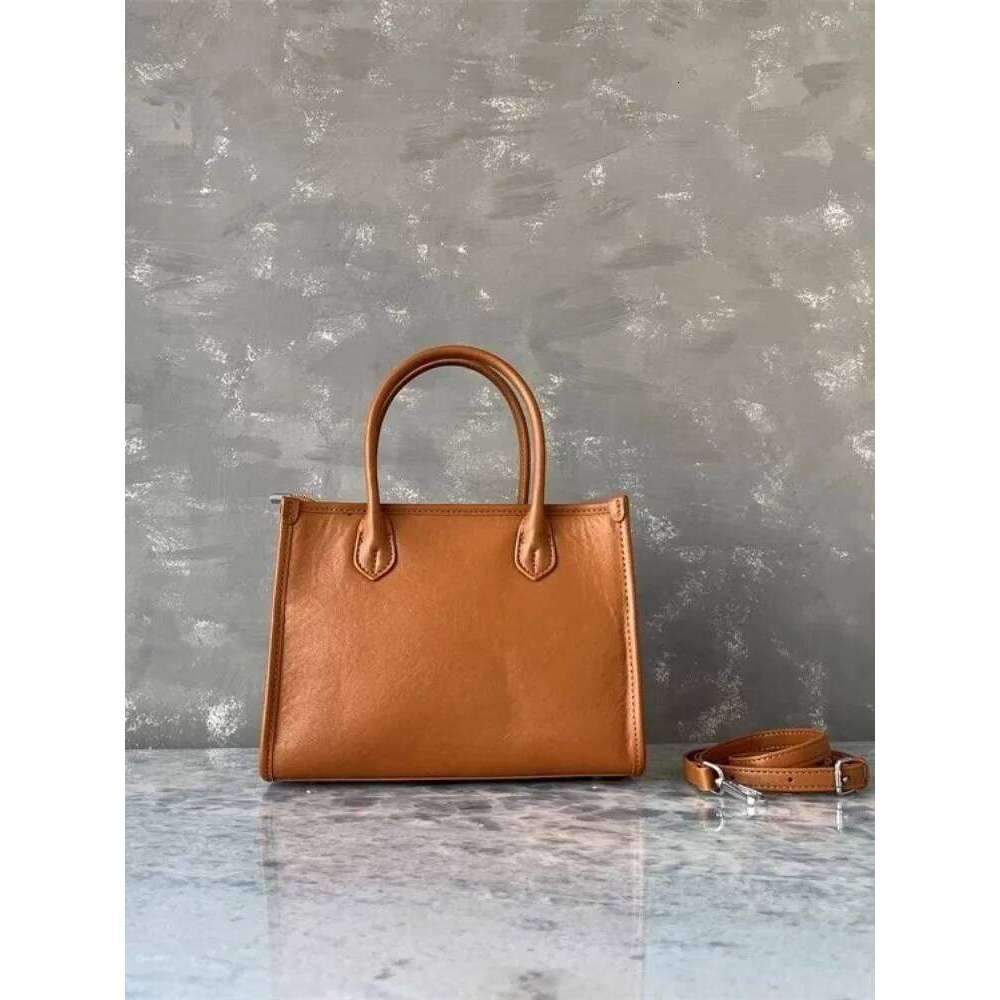 Office Ladies Single Shoulder Bag Solid Color Zip Fashion Satchels Genuine Leather Handbag Totes Design Women Messenger Bags New