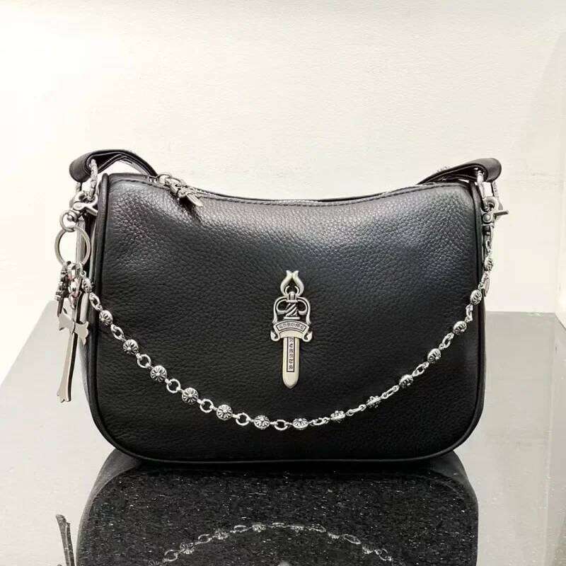 Premium Genuine Leather Cross Body Chains Women's Fashion Shoulder Bag Underarm