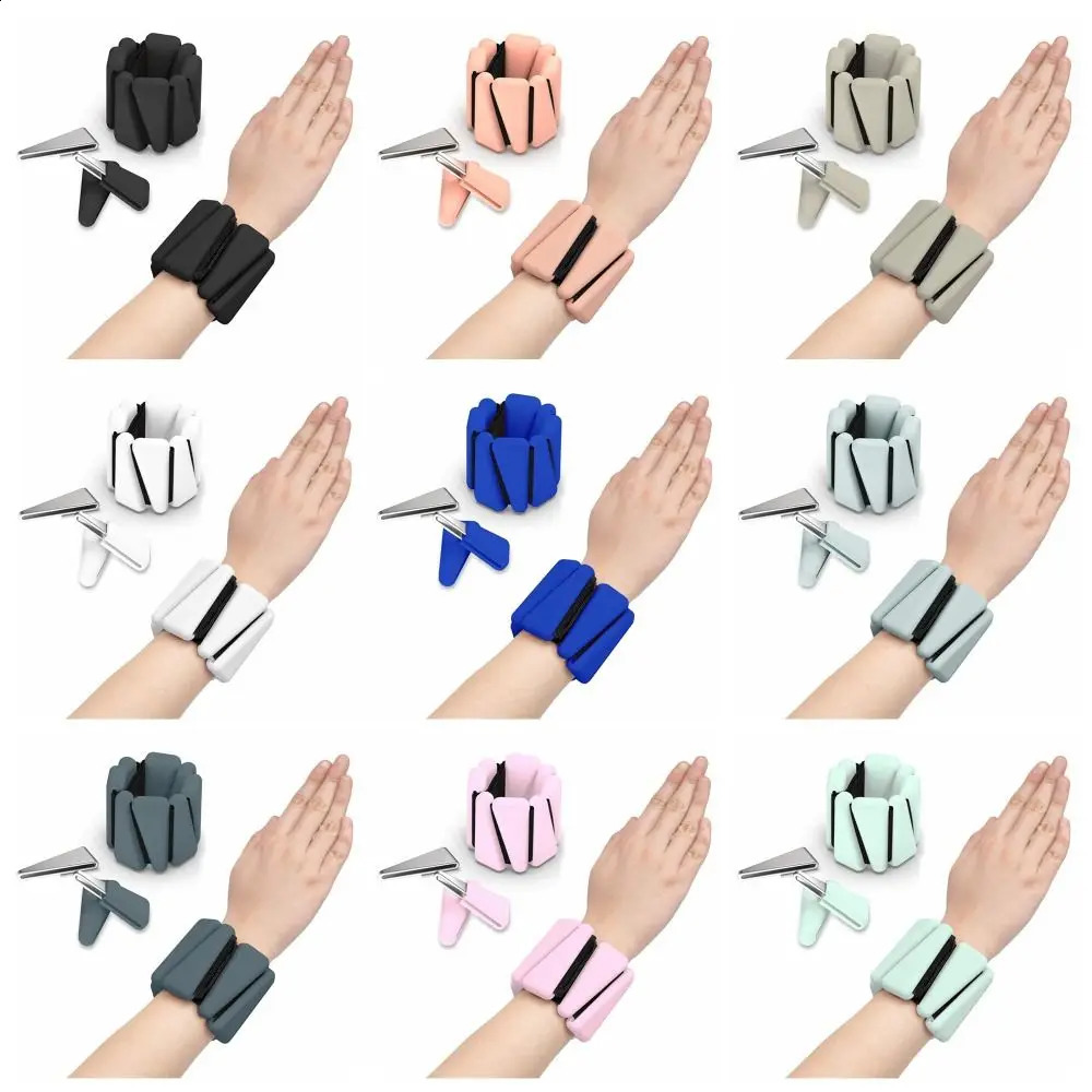 Adjustable Wrist Weight Bracelet Sweat-proof Silicone Weighted Wrist Strap Universal Skin Friendly 250528