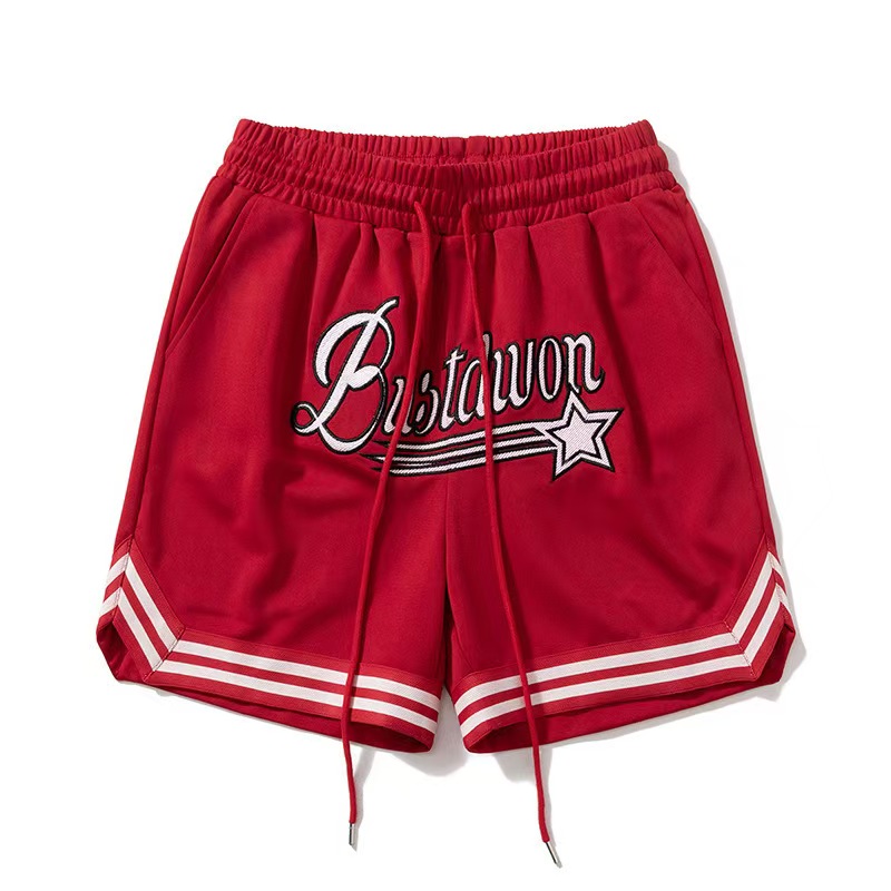 Mens Designer Cargo Shorts with Streetwear Tide Embroidery for Summer Sports Basketball Drawstring Closure Beach shorts