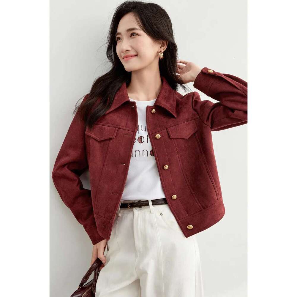 SENTUBILA Retro Leather Jackets for Women Winter Thick Warm Outerwear Vintage Moto Biker Jacket Female Short Coat 143W56798