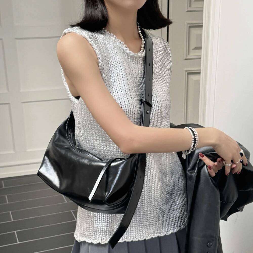 Motingsome Handbag Shoulder Pouch Woman Tote Smooth Cow Leather Crossbody Lady Spring Saddle Red Mini Messenger Purses 2025 New