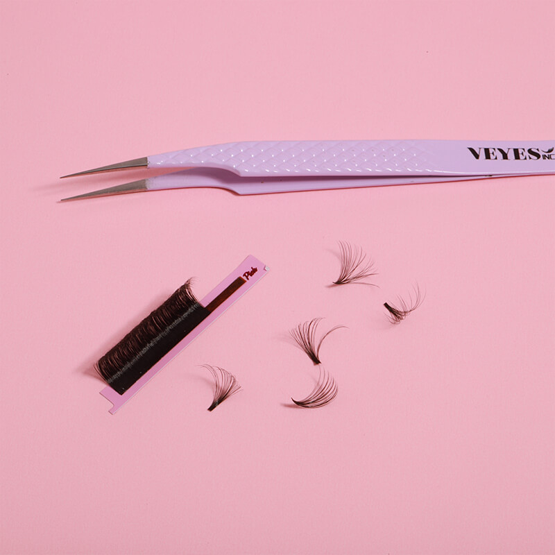 Mega Silk Eye Fans with Various Lengths for DIY & Professional Use Auto-fan Eyelash Extension Kits (8-25 mm)