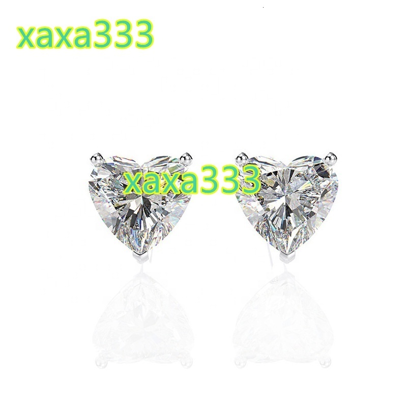Fashion Jewelry Silver 14K 18K Gold Moissanite Stone Artificial Diamond Earring
