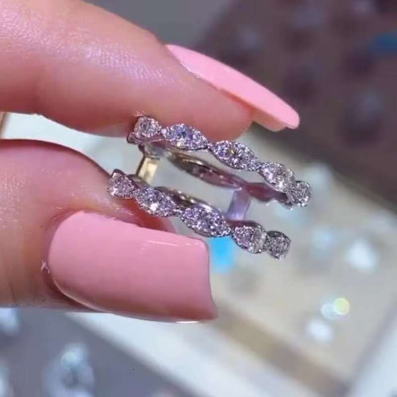 Women Wedding Engagement Rings Modern Design Stylish Accessories for Party Brilliant Luxury Jewelry