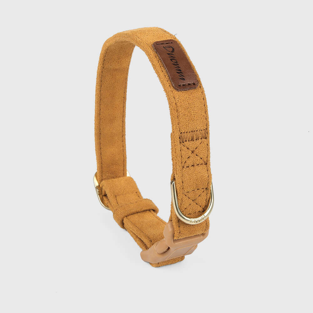 New Leash Vest-Style Collar Deer Fiber Veet Dog Chest Harness Three-Piece Set Pet Supplies