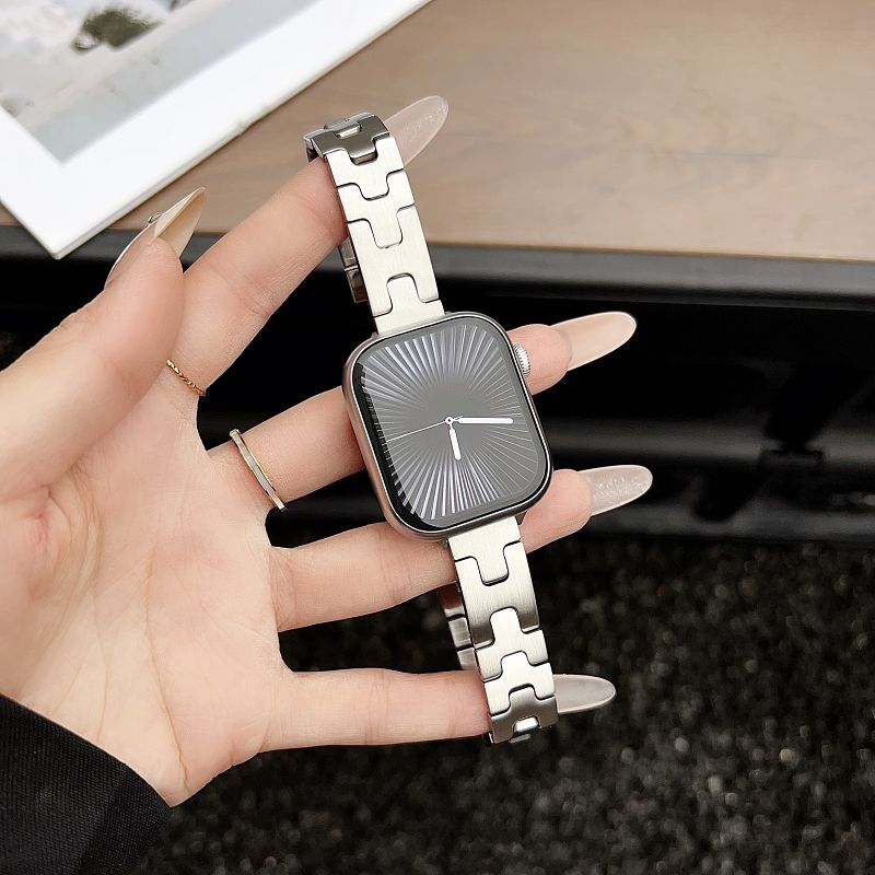 Luxury Stainless Steel Smartwatch Band for Apple Watch Bands 38 40 41 42 44 45 46 49mm Classical Slim Metal Strap Bracelet for iWatch S10 9 8 76 5 4 3 2 SE Ultra Correa