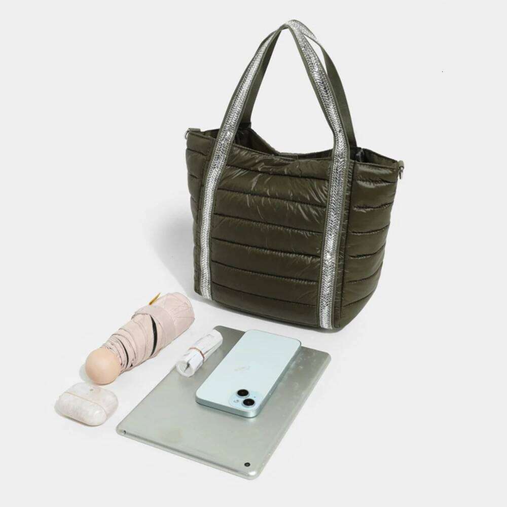 Women's Bags Designer Dias Quilted Shoulder Cotton Padded Women's Bag Nylon Soft Crossbody Bags For Women Handbag Bucket Shopper Tote