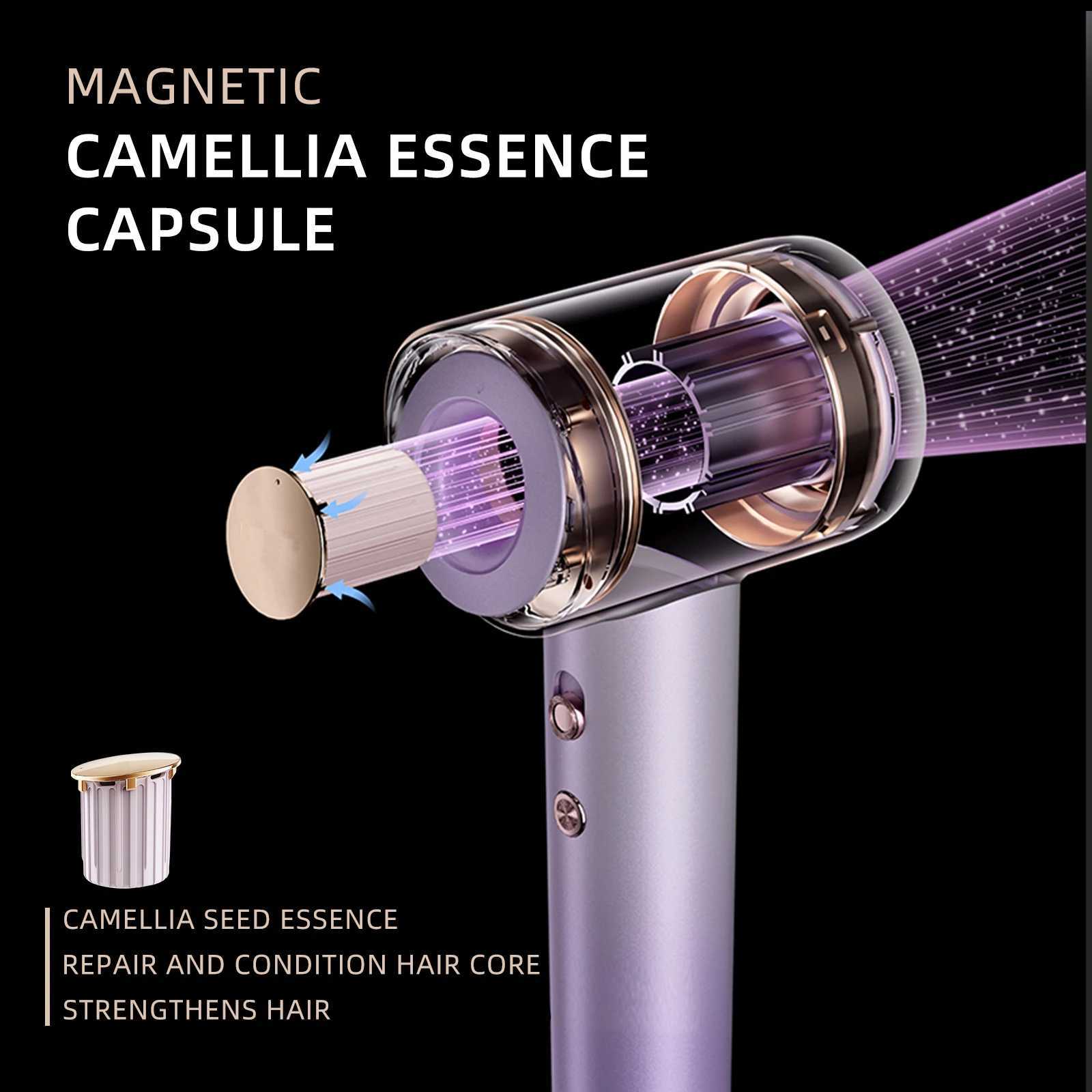 Tinsol Hair Dryer 500 Million Plasma Professional 130000RPM High Speed Brushless Motor Blow Dryer Fragrance Home TravelXJ250528