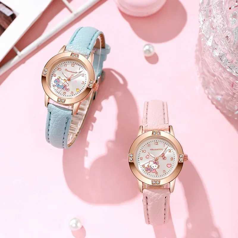Sanrio Sanrio Hello Kitty Watch Kawaii Kuromi Cinnamoroll Quartz Casual Fashion Melody WristWatch Women Kid Girl Children Birthday Gift XJ250529