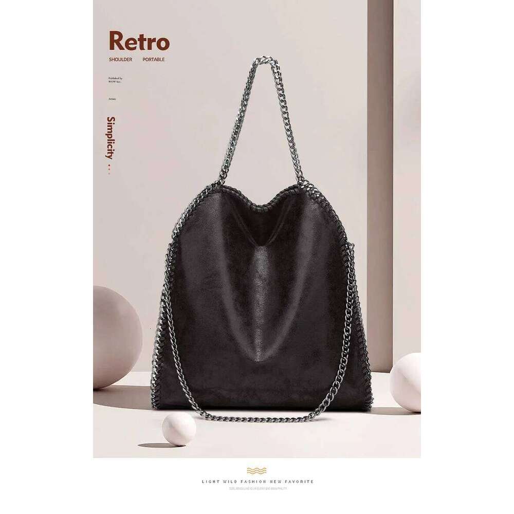 The 2025 New High-End Women's Bag: Large Folding Chain Hand Shoulder Bag, European And American Fashion