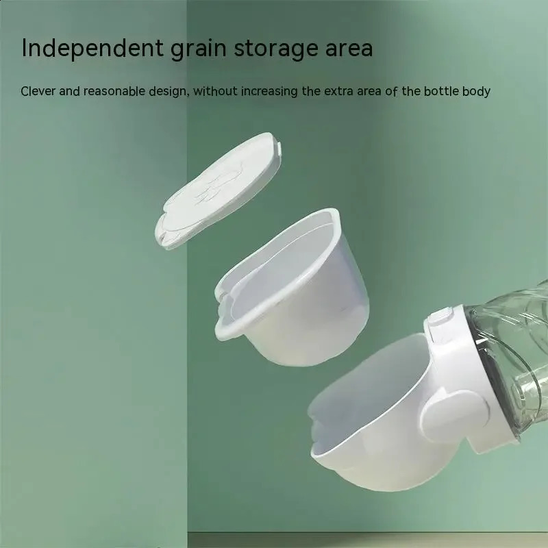 free shipping Outing Portable Walking Dog Bottle Pet Drinking Water Feeding Food Waste Dag integrated Cup 250528