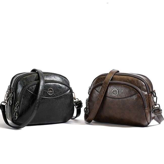 Women's Single Shoulder Saddle Winter New Fashion Middle-Aged Mom Crossbody Trendy Versatile Phone Bag B5