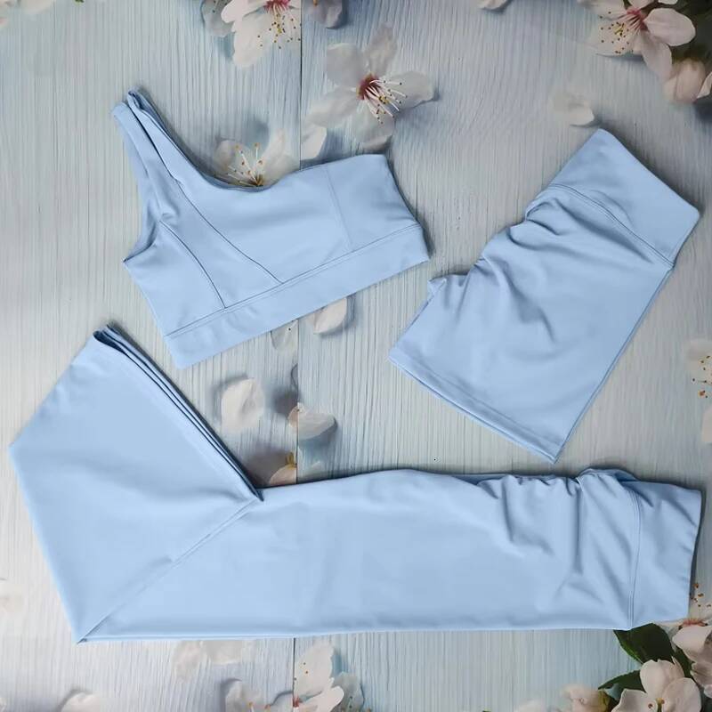 Skinny Sports Suits Yoga Set 2 Piece Women's Tracksuit Fiess Clothes Flared Pants Sets Gym Outfit Woman Workout Sportswear