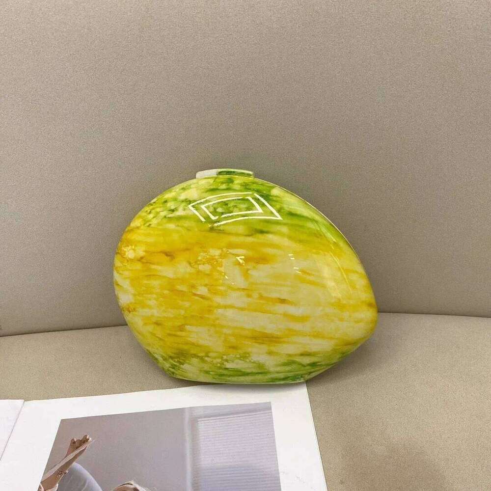 Women's Bags Designer Candy Color Acrylic Shell Marbling Party Evening Bags For Women Wedding Clutch Ladies Clip Shoulder Crossbody Bag New