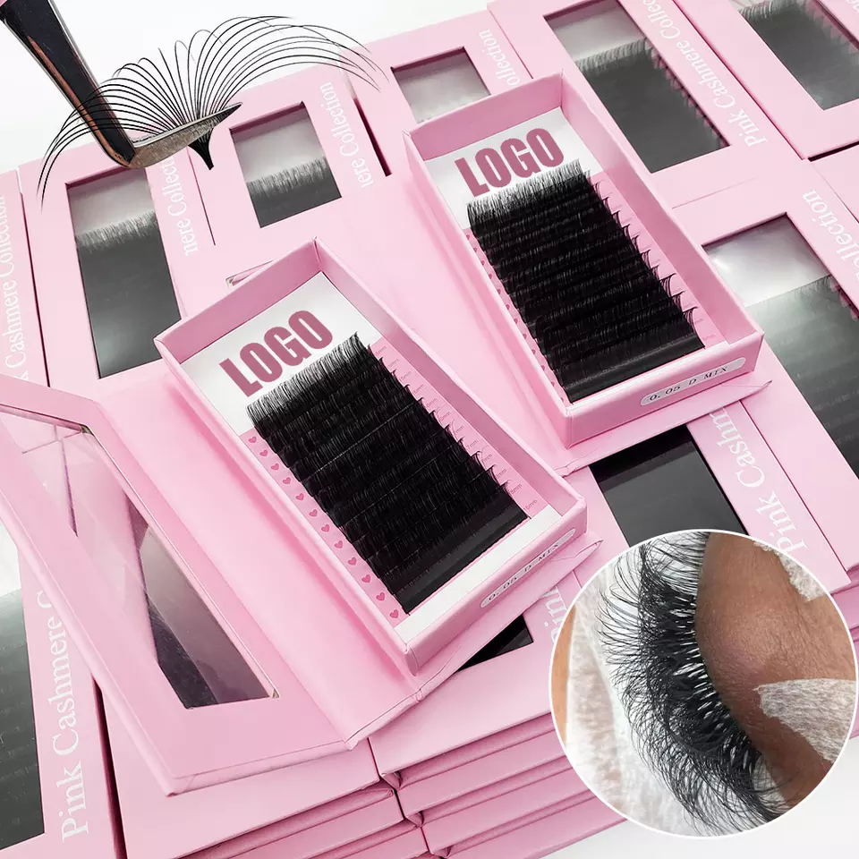 Luxurious Silk Blend Eyelash Extensions - Easy Fans for a Naturally Full Look