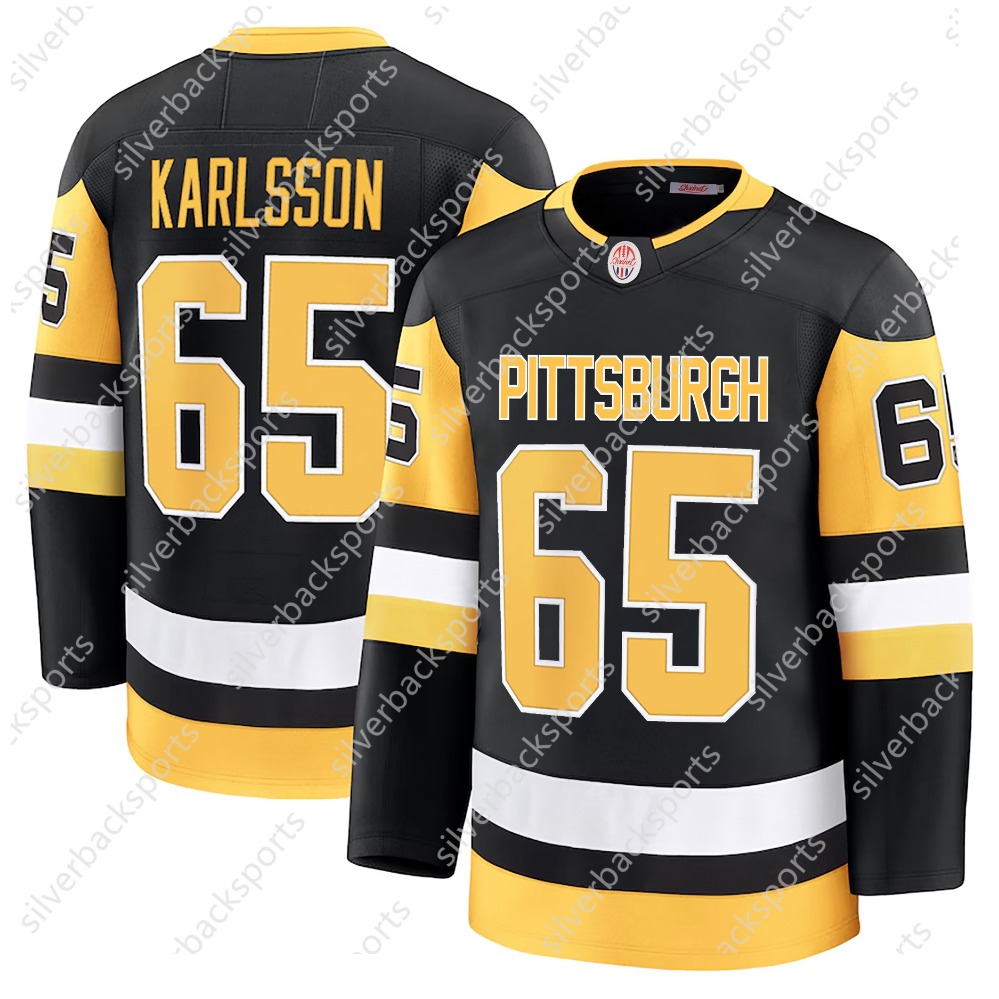 66 LEMIEUX 87 CROSBY Hockey Jerseys Stitched Personalized Name Number comfortable and breathable Jersey