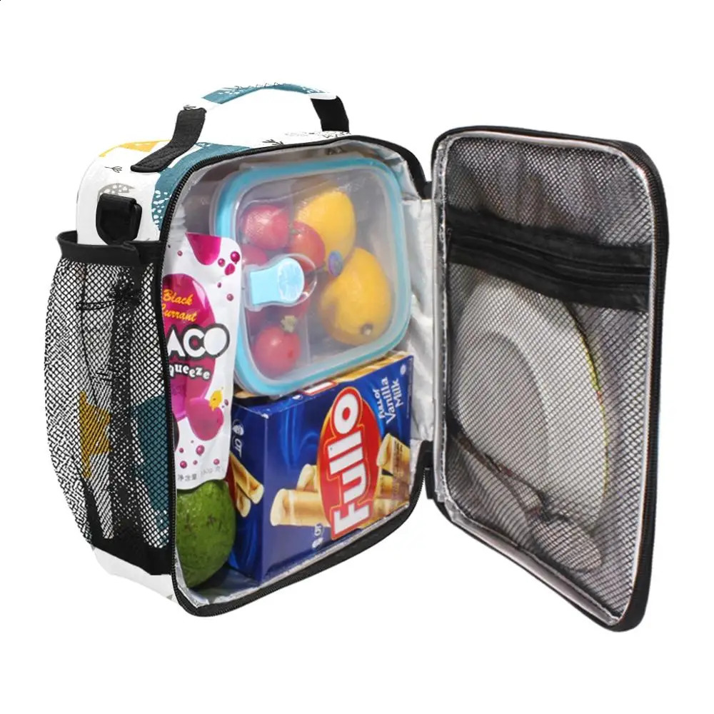 ALAZA Cartoon Cute Lunch Bag For Women Girls Kids Children Thermal Insulated Box Tote Food Picnic Milk Bottle Pouch 250528