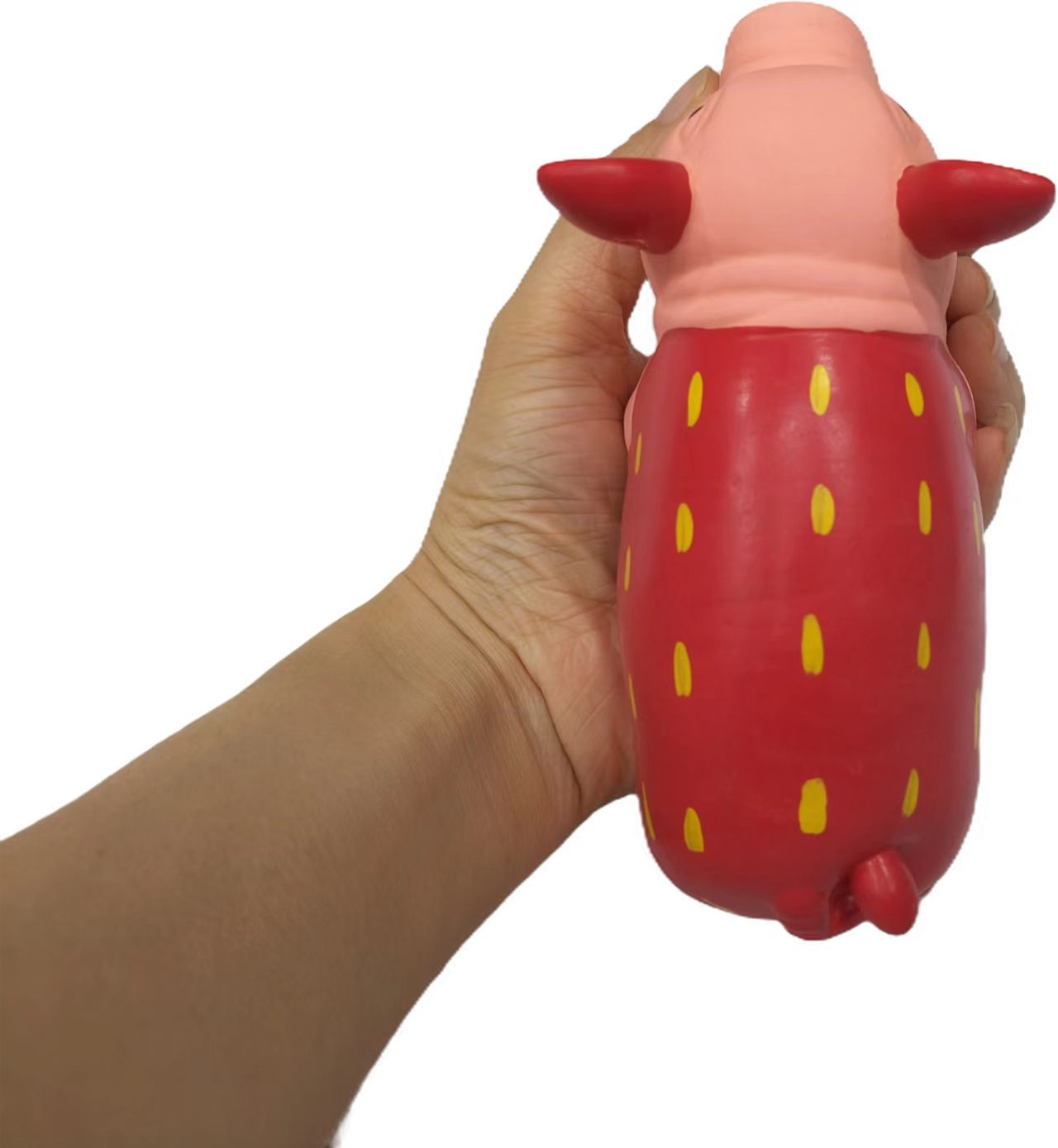 Interactive Rubber Latex Oinks Pig Shaped for Dogs Chewing and Playing