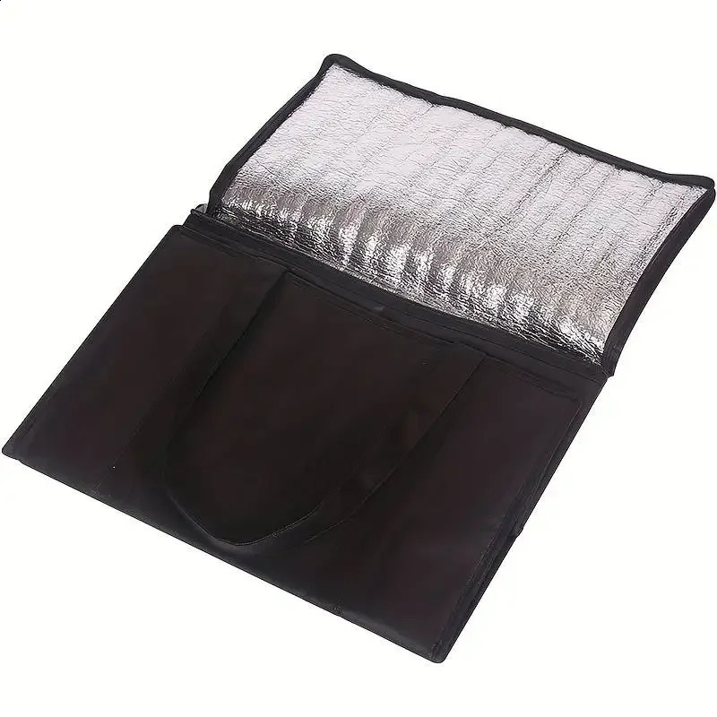 Large Capacity Insulated Grocery Bags Foldable Reusable Soft Cooler Bag Lightweight Cold Takeout Food Delivery Bag 250528