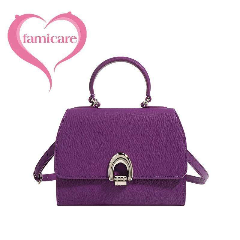 Designer Bag New Women Cowhide Split Leather Handbag Lady Saddle Designer Single Shoulder Crossbody Underarm Bag