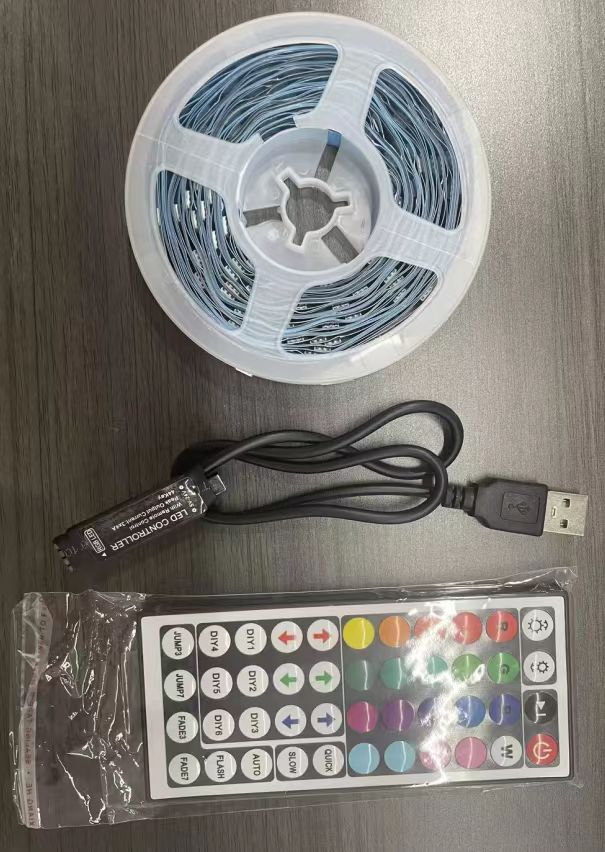 LED Strip Lights 1-5m 10m 15m 20m 30m Rgb Tape Neon Led Lights SMD5050 DC5v Led Lamp Music Sync Gaming Room Decoration Luces Led CL240815