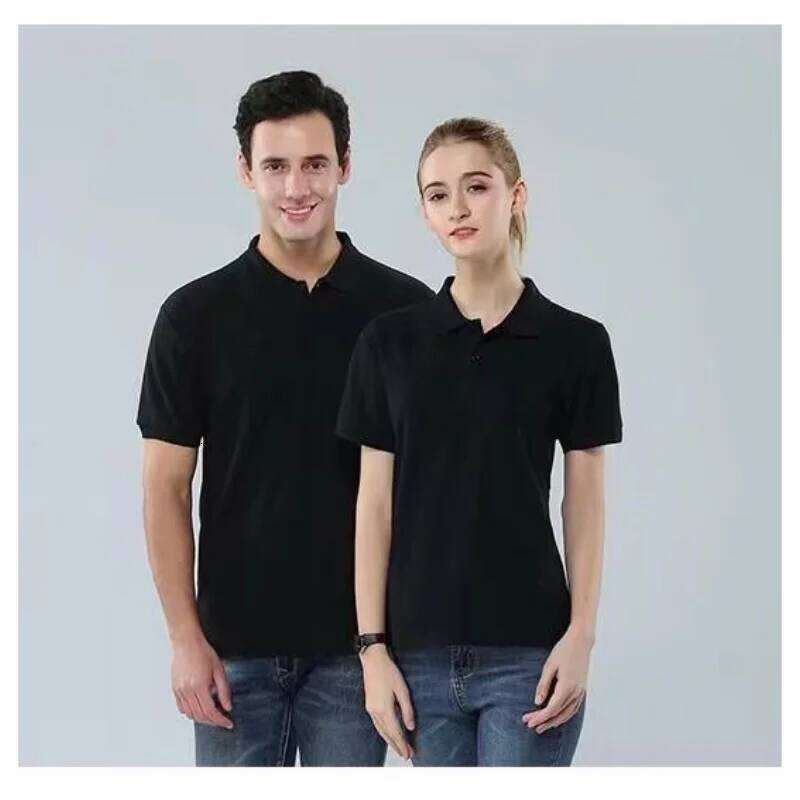 Men's Solid Color Short Sleeve with Lapel, Polo for Daily Outdoor Wear, Fashionable Button-Up Top, 13 Colors