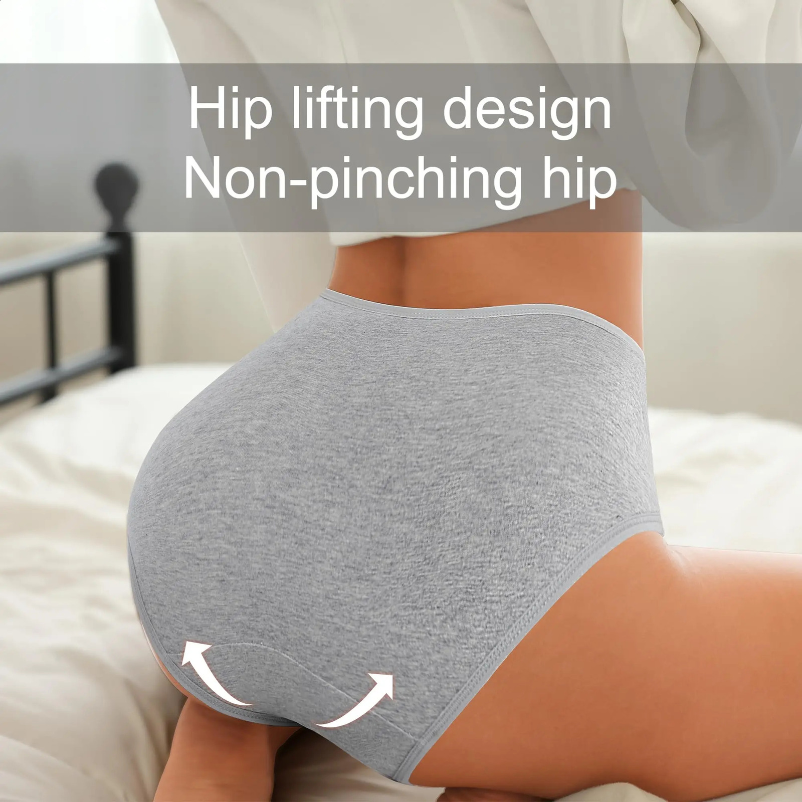 4pcspack High Waist Underwear Cotton Pantie Body Slim Abdominal Plus Size Girls Briefs Female Lingerie Shaper 250526