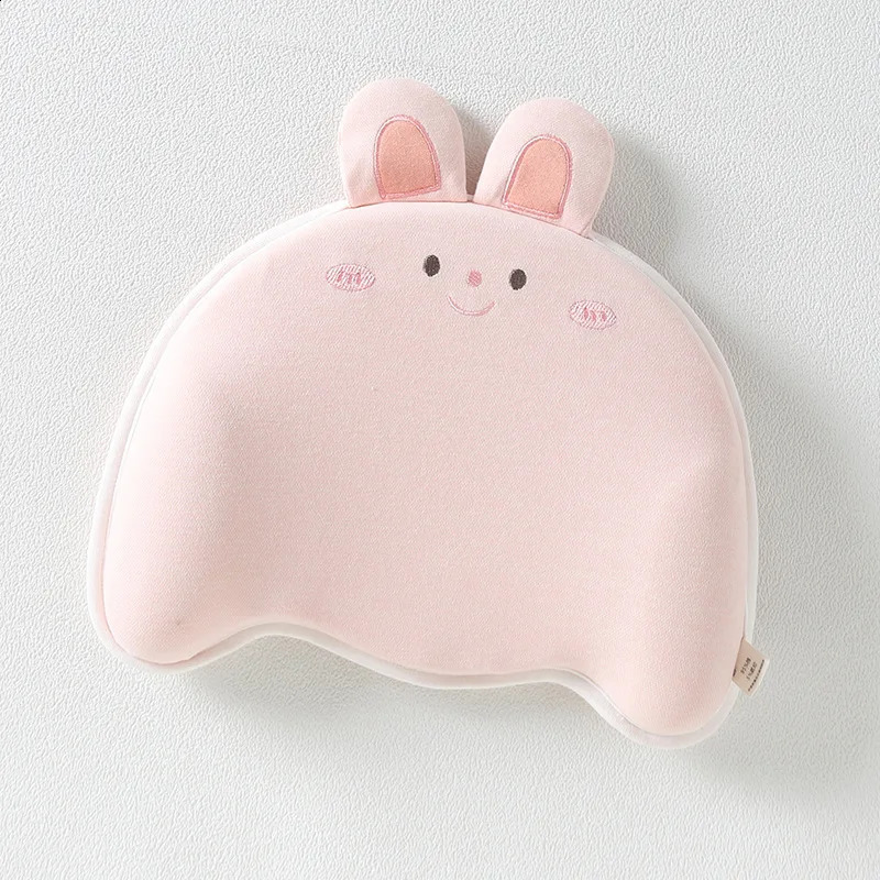 born Baby Pure Cotton Cartoon Animal Soft Breathable Pillow Baby Anti Deviation Head Correction Head Shape Shaping Pillow 250527