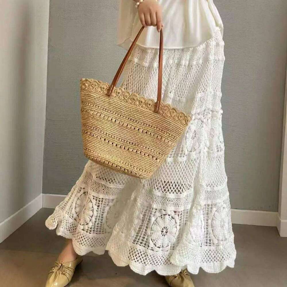 Women's Designer Summer Travel Beach For Women Handbag Raffia Woven Bucket NEW Bohemian Shoulder Bag Vacation Straw Bags Shopper Tote
