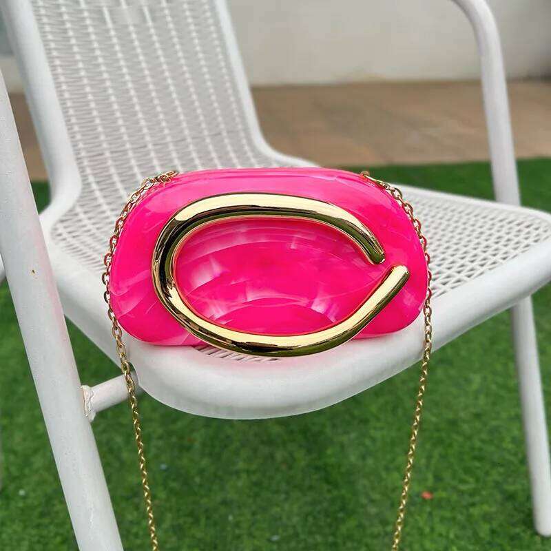 Women's Bags Designer Candy Color Metall Handle Handbag Acrylic Box Bags For Women Party Wedded Evening Clutch Ladies Shoulder Crossbody Bag