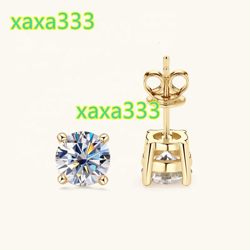 IGI 0.3CT 0.5CT 1CT 1.5CT 18K Gold Four Claws Classic Design Lab Diamond Earring