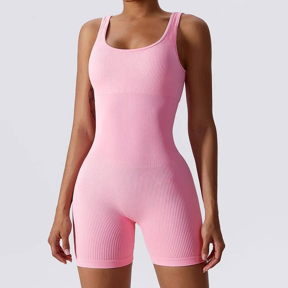 Jumpsuit Suits Ribbed Workout Sets Tracksuits Fiess Gym Clothing For Seamless Women Yoga Set Sportswear
