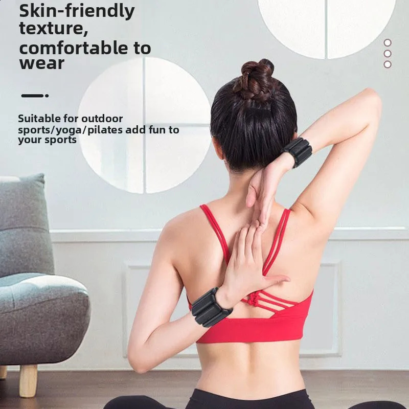 Silicone Weight-bearing Bracelet Yoga Sports Wrist Guards Invisible Running Sandbag Fitness Leggings 250528