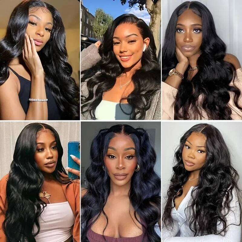 Alimice Body Wave Wig Pre Plucked Front 13x4 Lace Wigs For Women Huma Hair