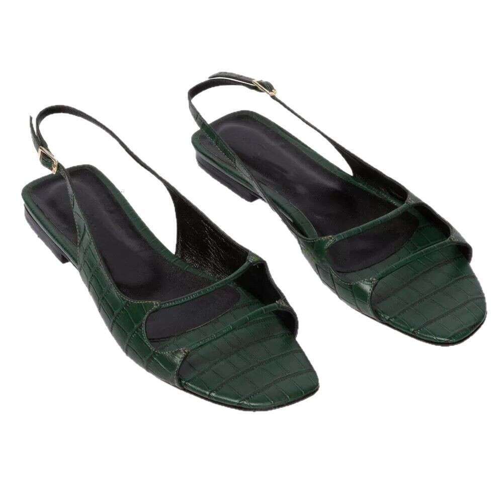 Sheepskin Version ~ Niche Simple Open-Toe Strap for Women 2025 Summer New Beach Flat Sandals