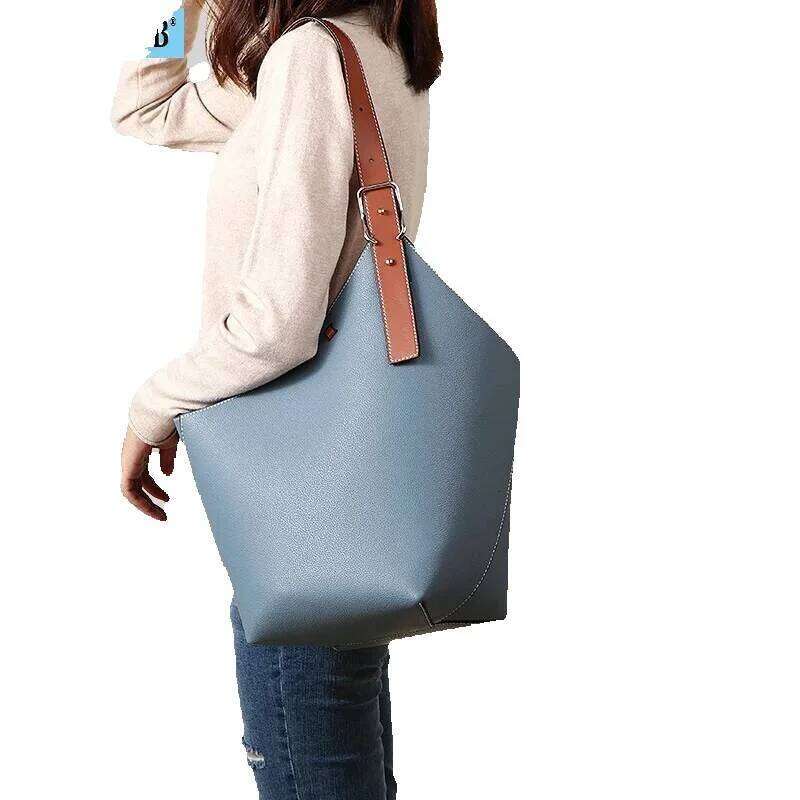 Designer Luxury Free Gift 2022 Trend Women Brand Shoulder Bags 100% Genuine Leather Female Fashion Designer Shopper Tote Handbags Bucket Purses